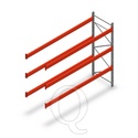 Palletstelling AR T2 3500x3300x1100 3 niveaus aanbouwsectie