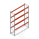 Palletstelling AR T2 5000x3300x1100 4 niveaus beginsectie