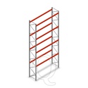 Palletstelling AR T2 8000x3300x1100 4 niveaus beginsectie