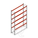 Palletstelling AR T2 L2 6000x3600x1100 5 niveaus beginsectie