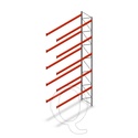 Palletstelling AR T2 L2 8000x3600x1100 5 niveaus aanbouwsectie
