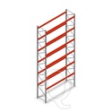 Palletstelling AR T2 L2 8000x3600x1100 6 niveaus beginsectie