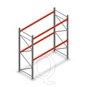 Palletstelling AR T2 3500x2700x1100 mm 2 niveaus beginsectie