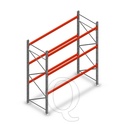 Palletstelling AR T2 M10 3500x2700x1100 mm 3 niveaus beginsectie