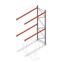 Palletstelling AR T2 M10 4500x2700x1100 2 niveaus aanbouwsectie