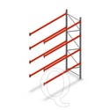 Palletstelling AR T2 M10 4500x2700x1100 4 niveaus aanbouwsectie