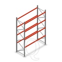 Palletstelling AR T2 M10 4500x2700x1100 4 niveaus beginsectie