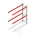 Palletstelling AR T2 M10 4500x3600x1100 2 niveaus aanbouwsectie