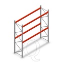 Palletstelling AR T2 M10 4500x3600x1100 2 niveaus beginsectie