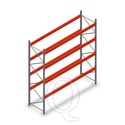 Palletstelling AR T2 M10 4500x3600x1100 4 niveaus beginsectie