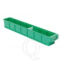 Plastic Bak, Magazijnbak, Magazijnstellingbak VKB 600x93x83 groen