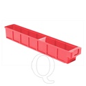 Plastic Bak, Magazijnbak, Magazijnstellingbak VKB 600x93x83 rood