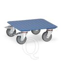 Rolplateau 400 kg 500x500 met geruit stalen platform