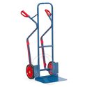 Stalen steekwagen 300 kg 1300 mm met rubberbanden, extra grote schep en glijstrips