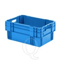 Stapelbare, nestbare transportkrat DTK0 600x400x270 blauw