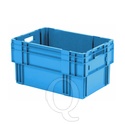 Stapelbare, nestbare transportkrat DTK0 600x400x320 blauw