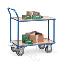 Tafelwagen 400 kg met 2 houten etages 1000x700