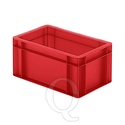 Transportkrat Euronorm plastic bak, krat TK0 300x200x145 rood