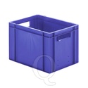 Transportkrat Euronorm plastic bak, krat TK0 400x300x270 blauw