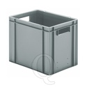 Transportkrat Euronorm plastic bak, krat TK0 400x300x320 grijs