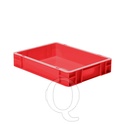 Transportkrat Euronorm plastic bak, krat TK0 400x300x75 rood