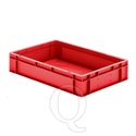 Transportkrat Euronorm plastic bak, krat TK0 600x400x120 rood