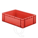 Transportkrat Euronorm plastic bak, krat TK0 600x400x175 rood