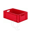 Transportkrat Euronorm plastic bak, krat TK0 600x400x210 rood