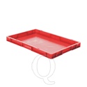 Transportkrat Euronorm plastic bak, krat TK0 600x400x50 rood