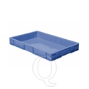 Transportkrat Euronorm plastic bak, krat TK0 600x400x75 blauw