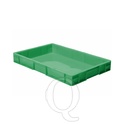 Transportkrat Euronorm plastic bak, krat TK0 600x400x75 groen