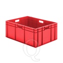 Transportkrat Euronorm plastic bak, krat TK0 800x600x320 rood