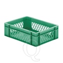 Transportkrat Euronorm plastic bak, krat TK1 400x300x120 groen