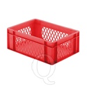 Transportkrat Euronorm plastic bak, krat TK1 400x300x145 rood