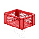 Transportkrat Euronorm plastic bak, krat TK1 400x300x175 rood