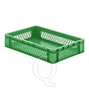 Transportkrat Euronorm plastic bak, krat TK1 600x400x120 groen