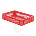 Transportkrat Euronorm plastic bak, krat TK1 600x400x120 rood