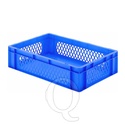 Transportkrat Euronorm plastic bak, krat TK1 600x400x145 blauw