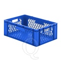 Transportkrat Euronorm plastic bak, krat TK1 600x400x210 blauw