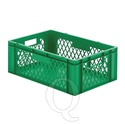 Transportkrat Euronorm plastic bak, krat TK1 600x400x210 groen