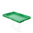 Transportkrat Euronorm plastic bak, krat TK1 600x400x50 groen