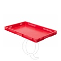 Transportkrat Euronorm plastic bak, krat TK1 600x400x50 rood