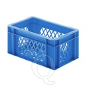 Transportkrat Euronorm plastic bak, krat TK2 300x200x145 blauw