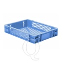 Transportkrat Euronorm plastic bak, krat TK2 400x300x75 blauw