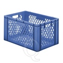 Transportkrat Euronorm plastic bak, krat TK2 600x400x320 blauw