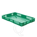 Transportkrat Euronorm plastic bak, krat TK2 600x400x75 groen