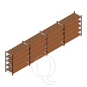 Voordeelrij grootvakstelling Kimer 1750x6250x800 5 niveaus