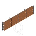 Voordeelrij grootvakstelling Kimer 2250x9250x600 5 niveaus