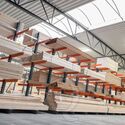 Voordeelrij zware draagarmstelling enkelzijdig 4000x4091 armlengte 1200 3 niveaus