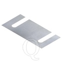 Vulplaat BR CRH IPE160 tbv staander verzinkt 150x80x1mm